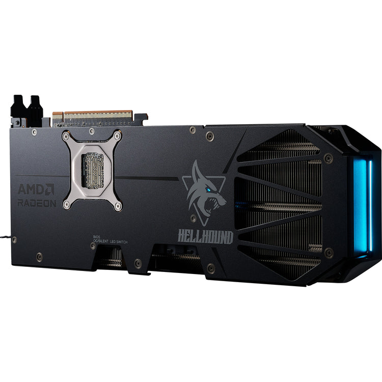 Powercolor Radeon RX 9070 Gre Hellhound 12GB GDDR6 Grafikkarte (schwarz, RDNA4, 3x Display Port, 1x HDMI 2.1)