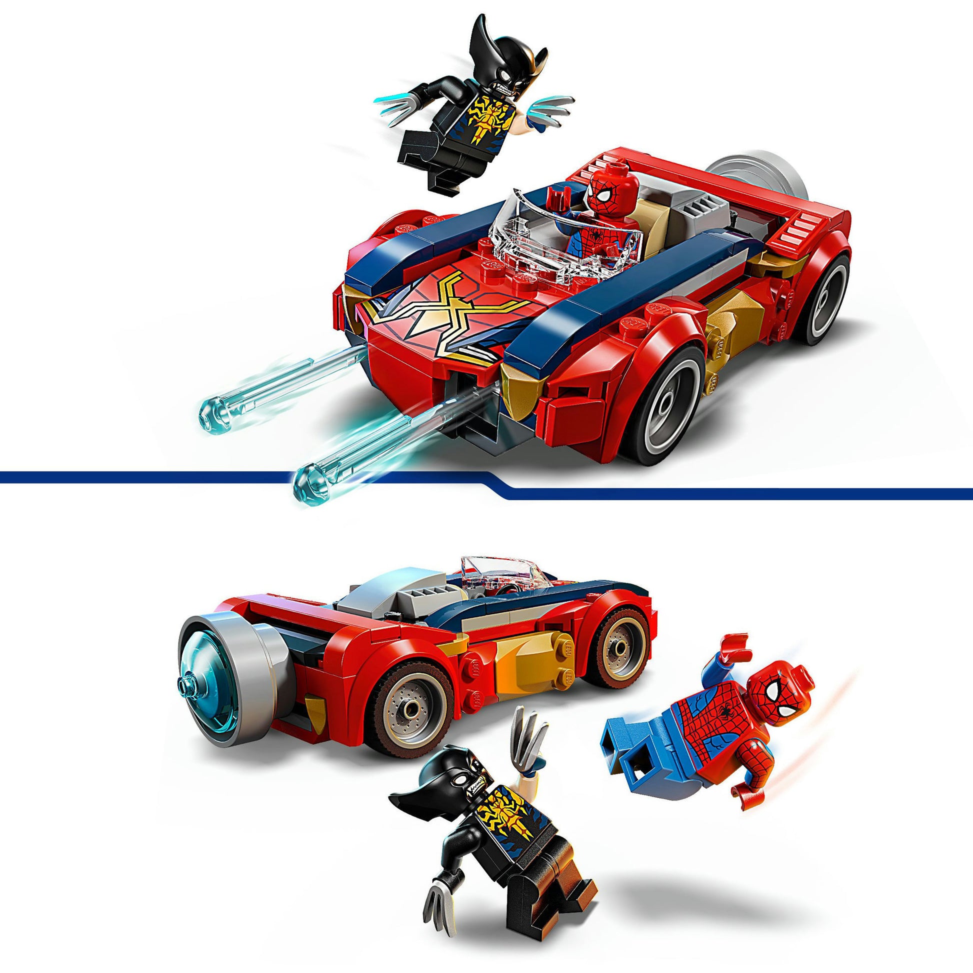 Lego Superhelden 76336 Marvel Spider-Man-Auto vs. vergifteter Vielfraß