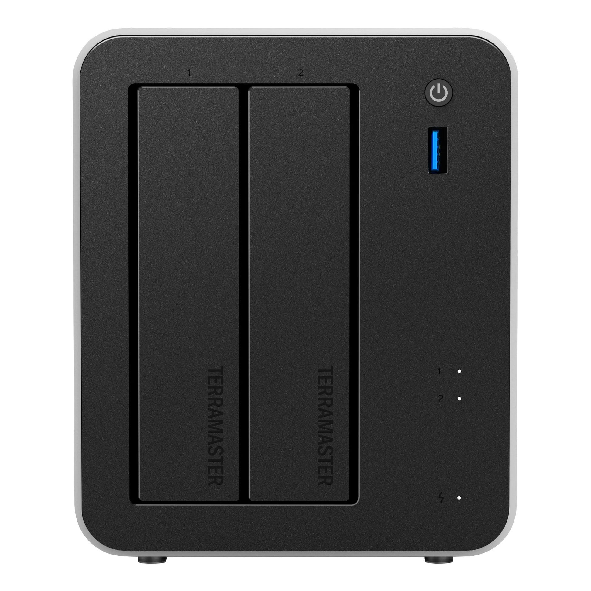 Terramaster f2-425 plus NAS (weiß, 2x 5GBe, HDMI, USB)