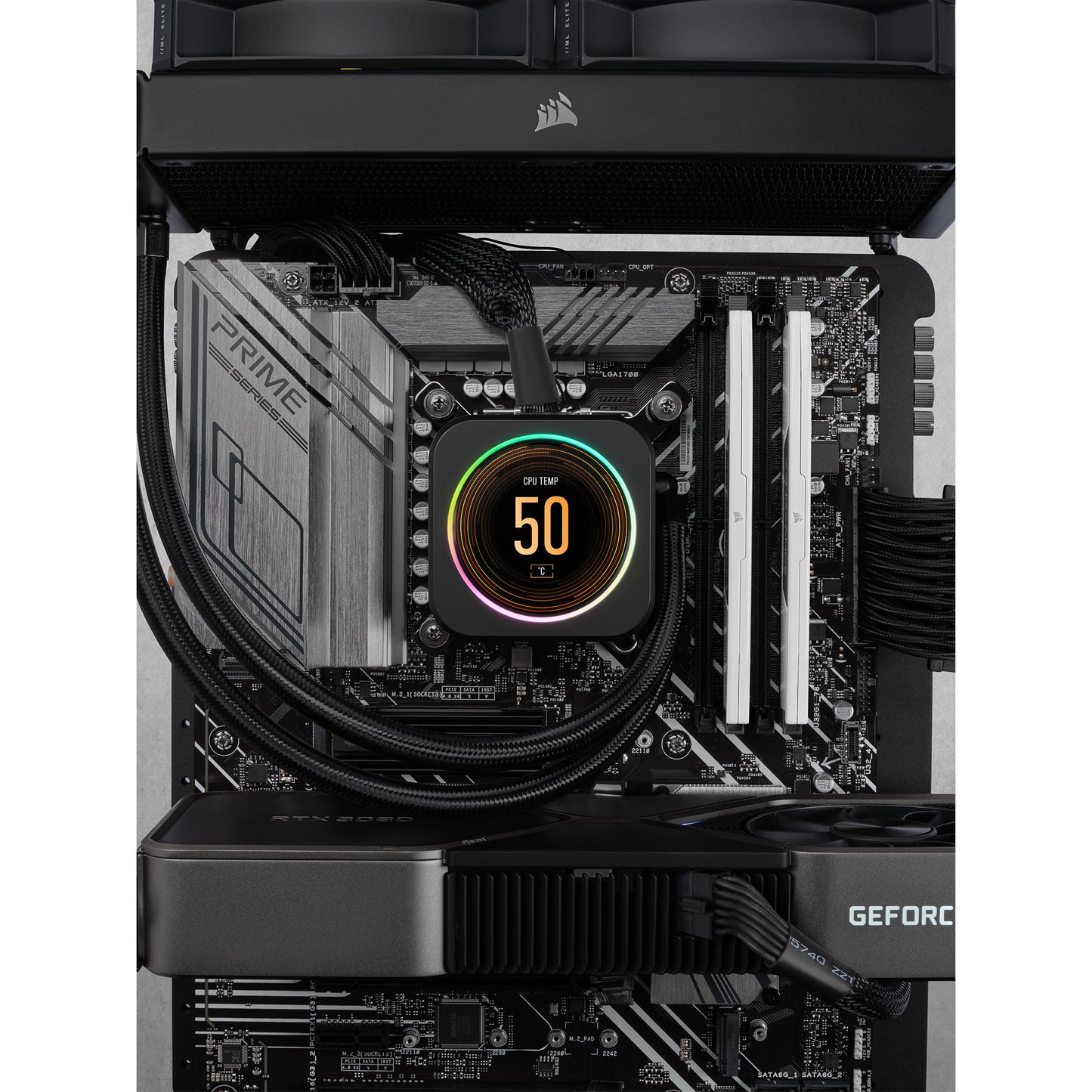 Corsair Vengeance RGB 32 GB DDR5-6000 (2x 16 GB) RAM (schwarz, cmh32gx5m2d6000z38, xmp, expo)