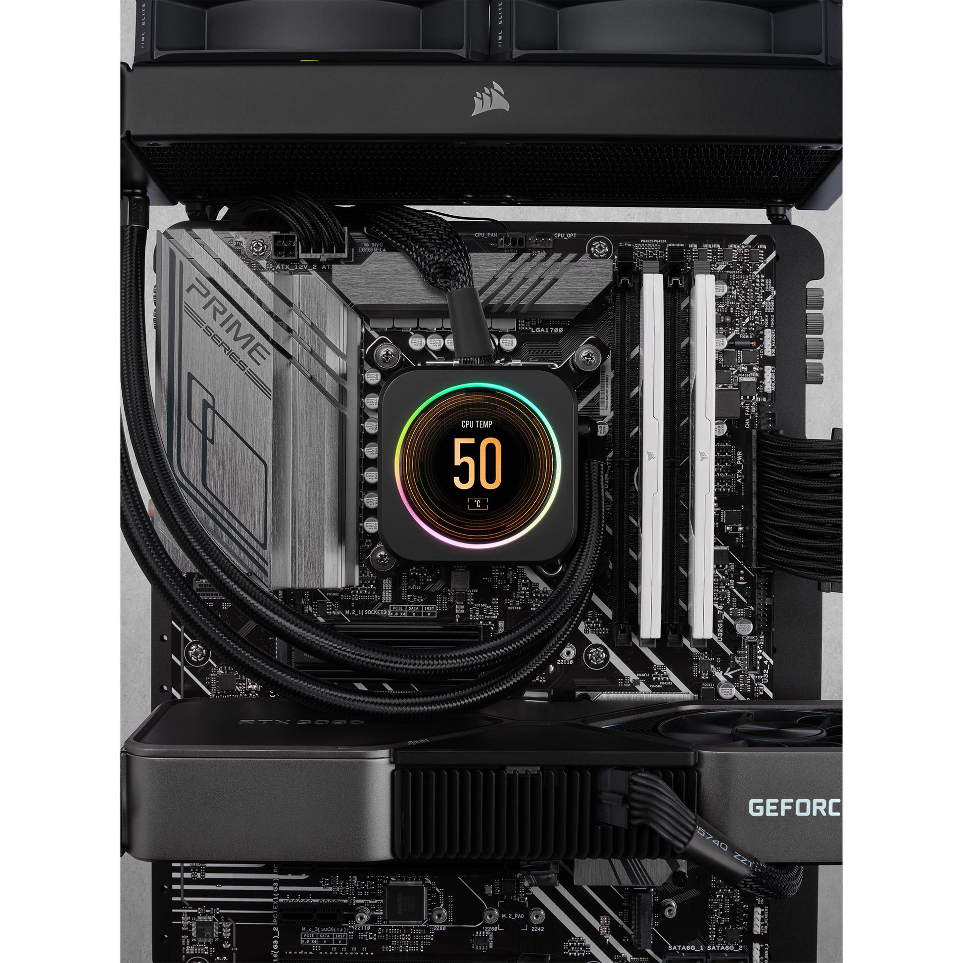 Corsair Vengeance RGB 32 GB DDR5-6000 (2x 16 GB) RAM (schwarz, cmh32gx5m2d6000z38, xmp, expo)