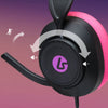 Powera Lucidsound LS10 Kabelgebundenes Gaming-Headset – Midnight Branding Over-Ear-Gaming-Headset (Schwarz Pink, Playstation 5, Playstation 4, Xbox Series X|s, Xbox One, PC, Mobil)