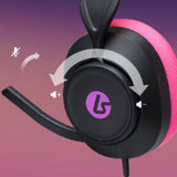 Powera Lucidsound LS10 Kabelgebundenes Gaming-Headset – Midnight Branding Over-Ear-Gaming-Headset (Schwarz Pink, Playstation 5, Playstation 4, Xbox Series X|s, Xbox One, PC, Mobil) - afbeelding 14