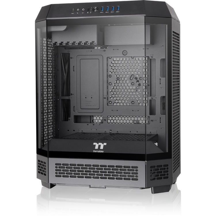 Thermaltake The Tower 600 Midi-Tower-Gehäuse (schwarz | 4x USB-A | 1x USB-C | gehärtetes Glas)
