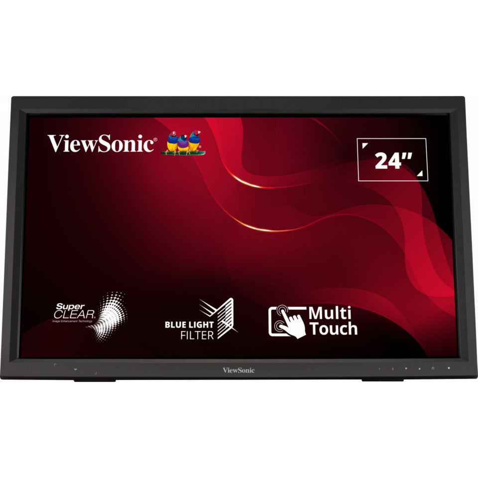 Viewsonic IR-Touchmonitor TD2423 24 (schwarz, 1x HDMI, VGA, DVI-D, USB-A, USB-B)