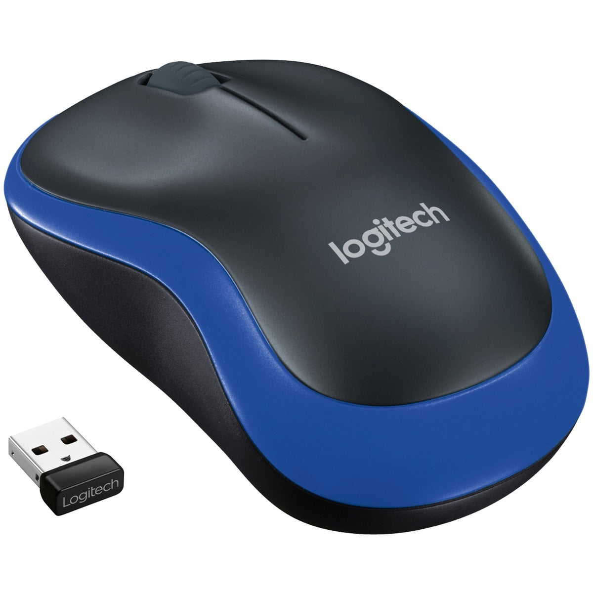 Logitech kabellose Maus M185 (blau, Einzelhandel)