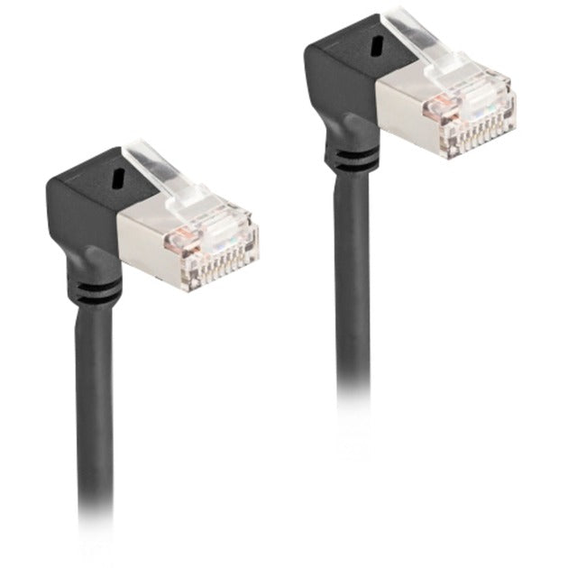 Delock RJ45 Network Cable Cat.6a S FTP Slim 90 ° nach unten