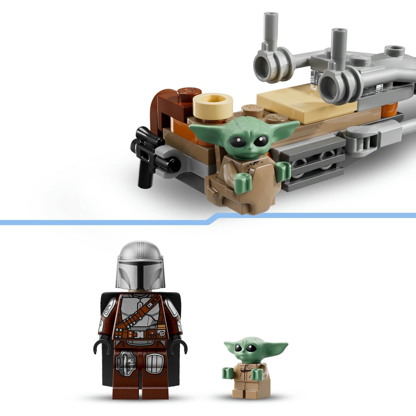 Lego Star Wars TM 75436 The Mandalorian und Grogus Speeder Bike | 2 Stk