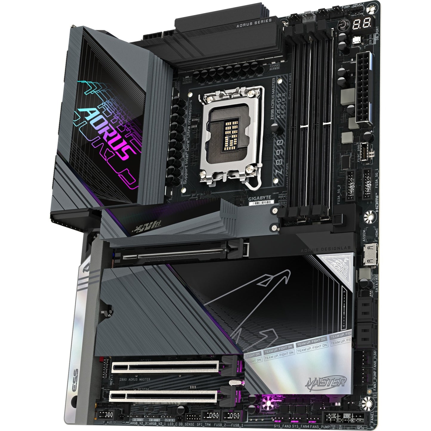 Gigabyte Z890 AORUS Master Sockel 1851 Motherboard (RAID, 10 GB-LAN, Wi-Fi 7, BT, Sound, ATX)