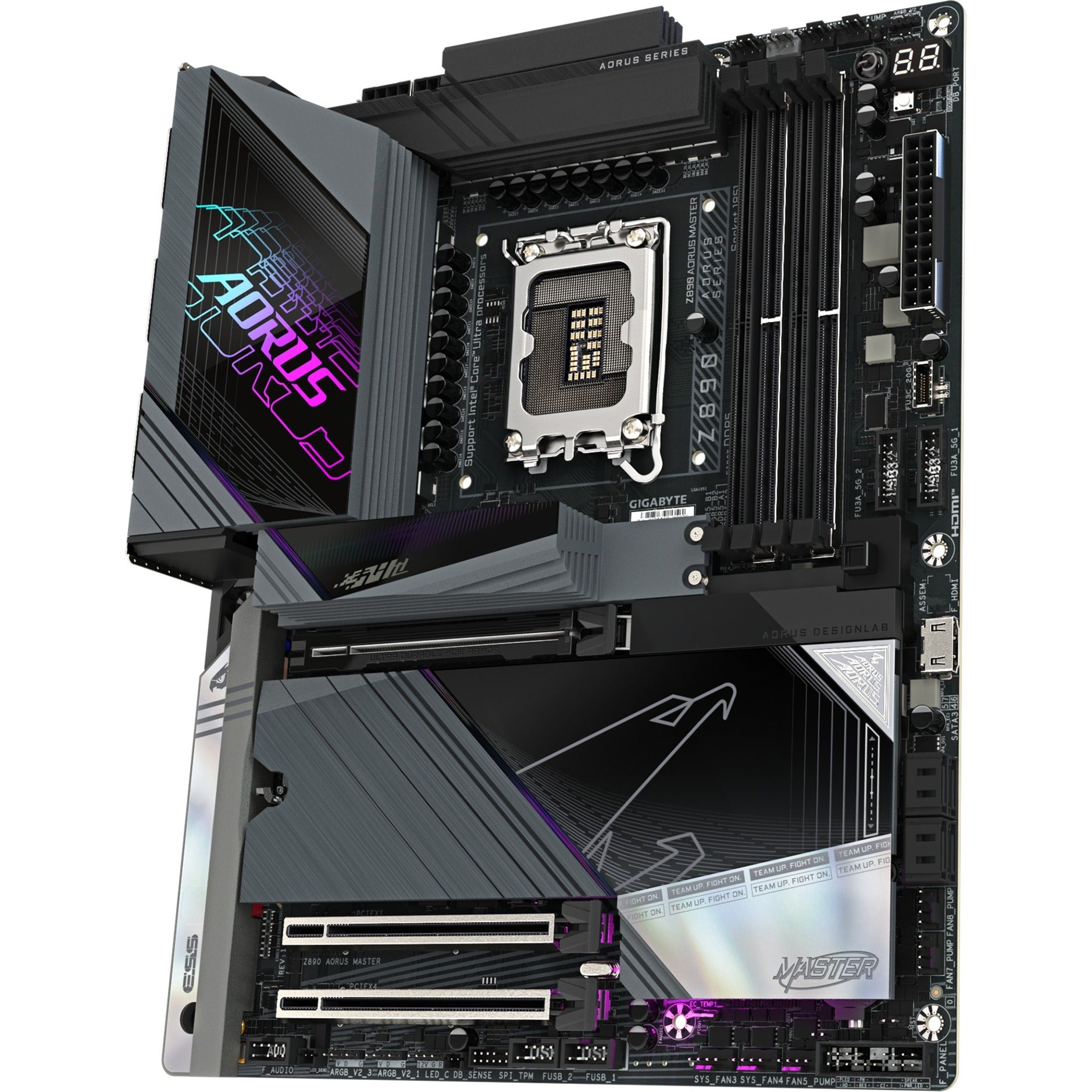 Gigabyte Z890 AORUS Master Sockel 1851 Motherboard (RAID, 10 GB-LAN, Wi-Fi 7, BT, Sound, ATX)