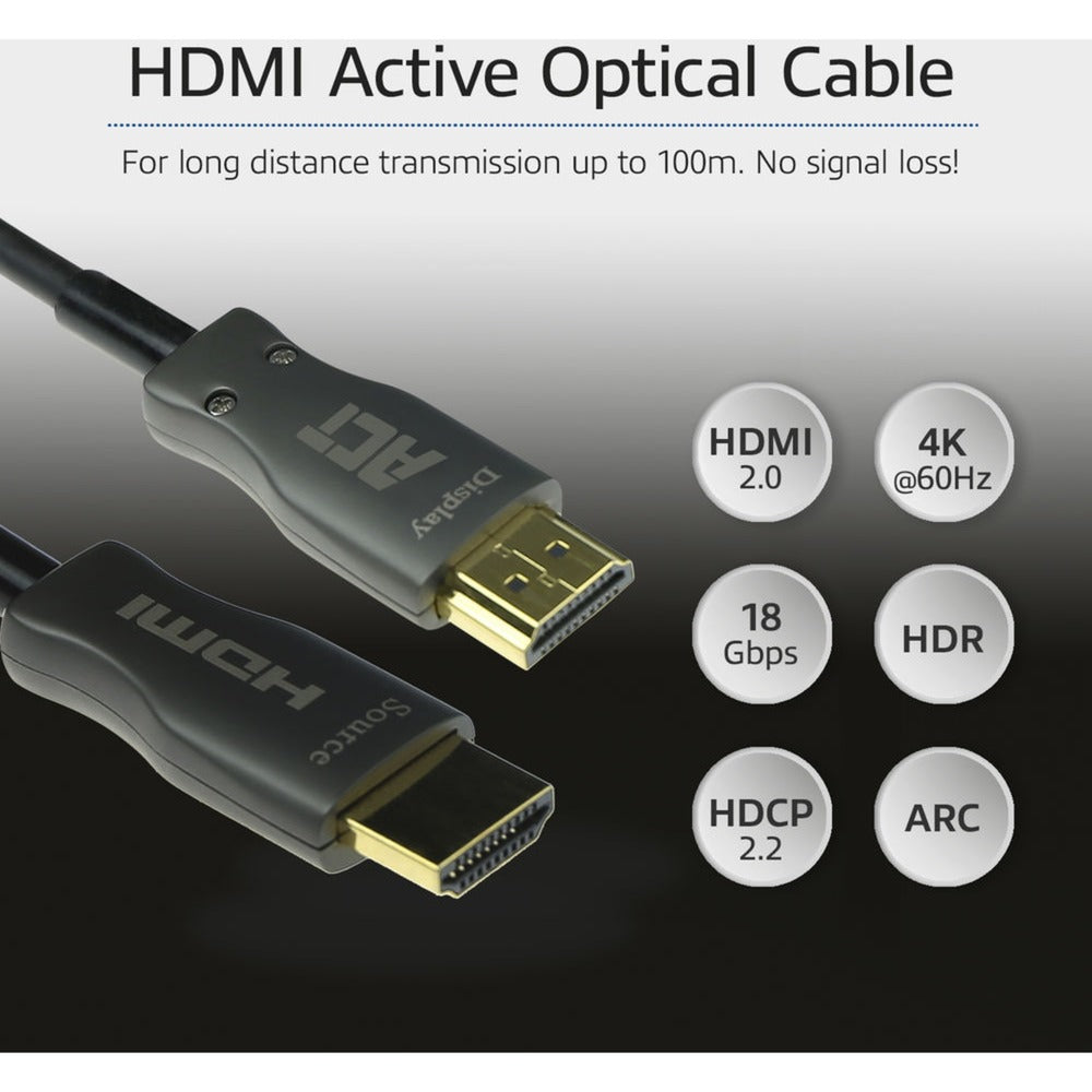 ACT-Konnektivität HDMI Premium 4K Aktive optisches Kabel v2.0 HDMI-A m