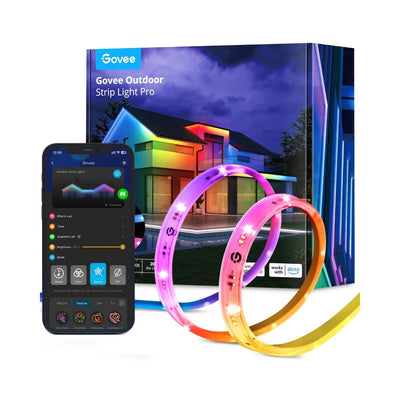 Govee rgbicww Outdoor-LED-Streifen (10 Meter, 2,4 GHz WLAN, Bluetooth)