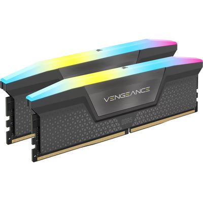 Corsair Vengeance RGB 32 GB DDR5-6000 (2x 16 GB) RAM (schwarz, cmh32gx5m2d6000z38, xmp, expo)
