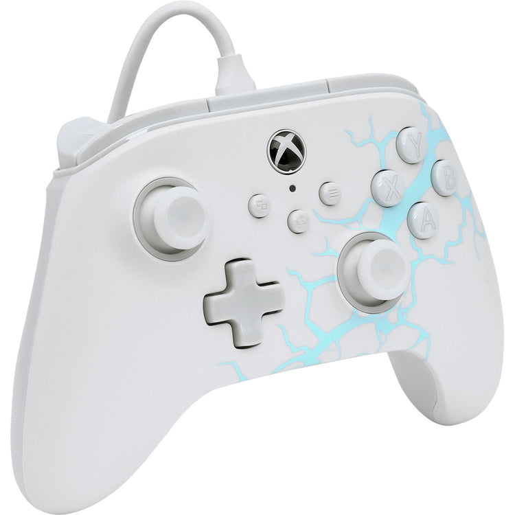Powera Advantage Controller mit Kabel für die Xbox Series x|s – Polar Ice (weiß blau, Xbox Series x|s, Xbox One, PC)