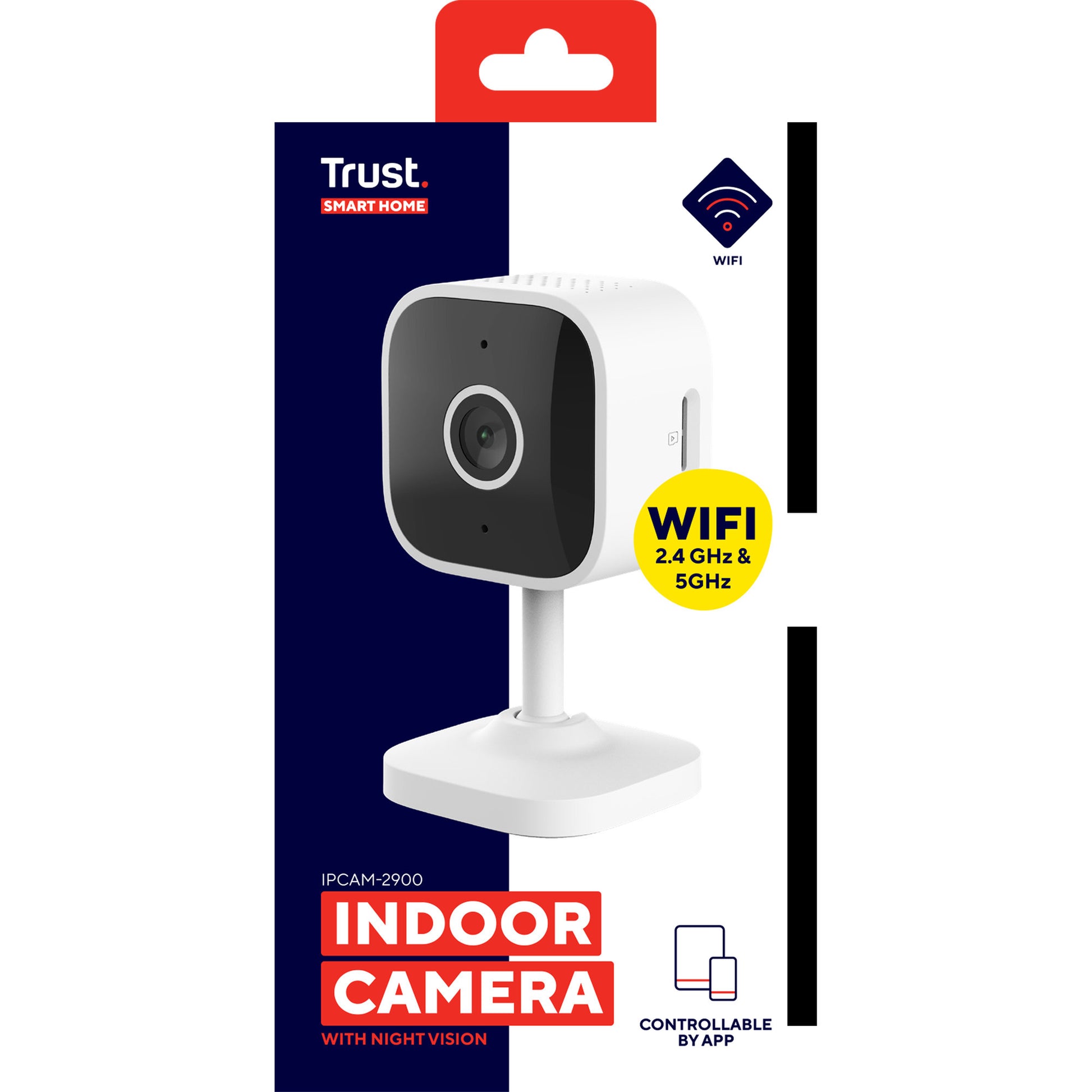 Trust ipcam-2900 Sicherheitskamera (weiß, 2,4 oder 5 GHz WLAN)