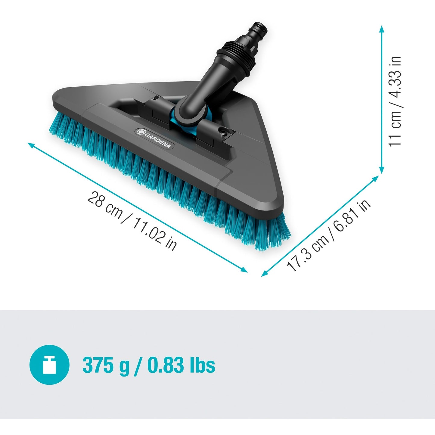 Gardena Cleansystem Steelbrush Hard Flex, Pinsel für G.