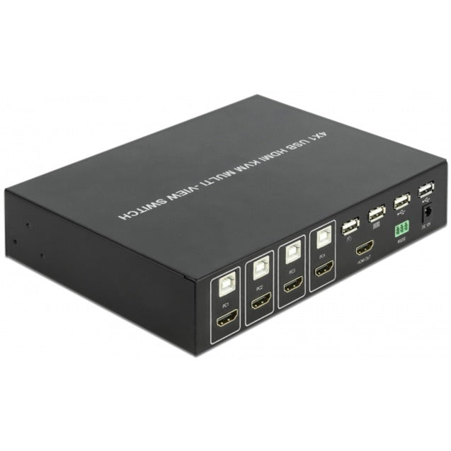 Delock KVM 4-in-1 Multiview Switch 4x HDMI mit USB