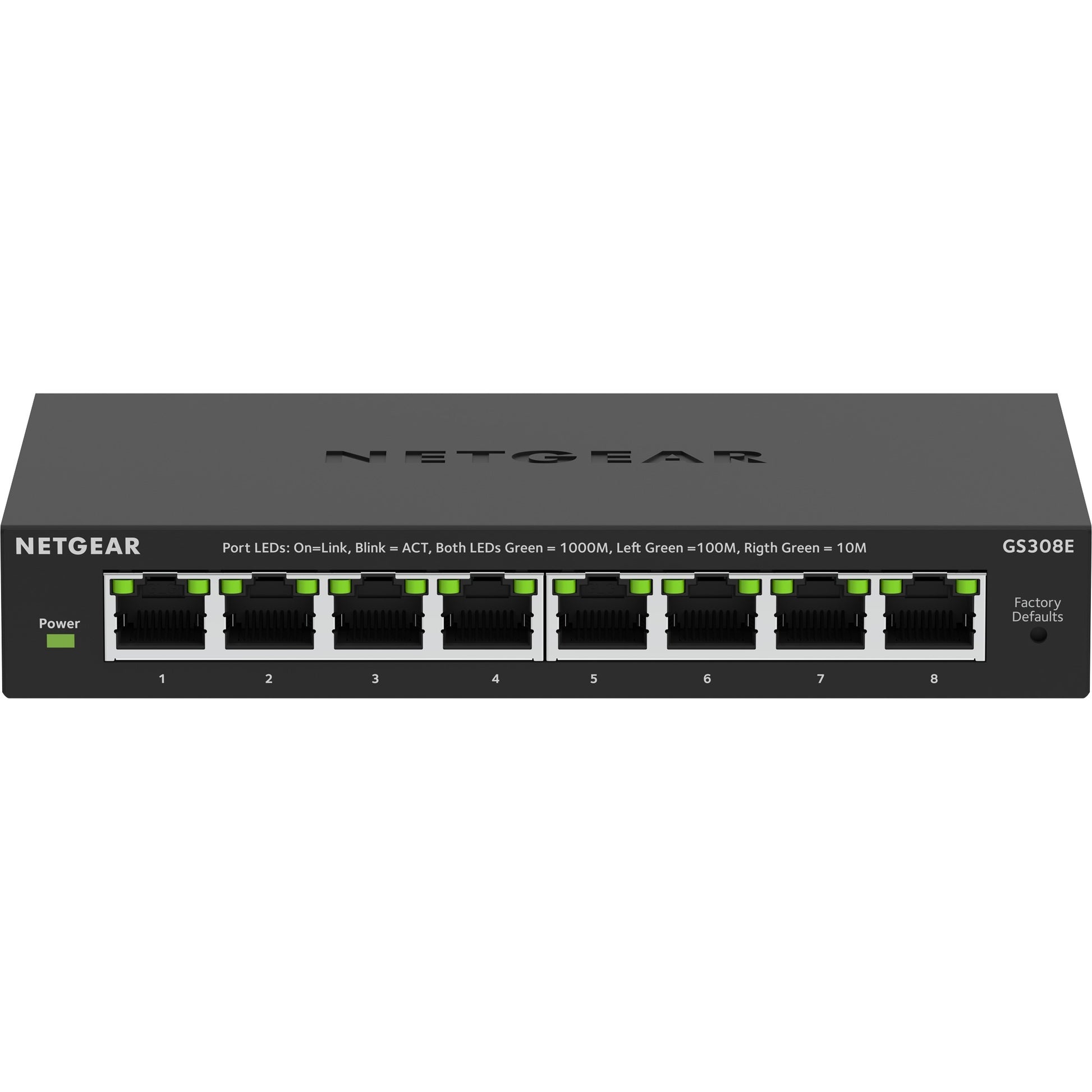 Netgear 8-Poort Gigabit Ethernet Plus-Switch (GS308EV4)