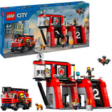 Lego LEGO City 60414 Feuerwache und Feuerwehrauto - afbeelding 1