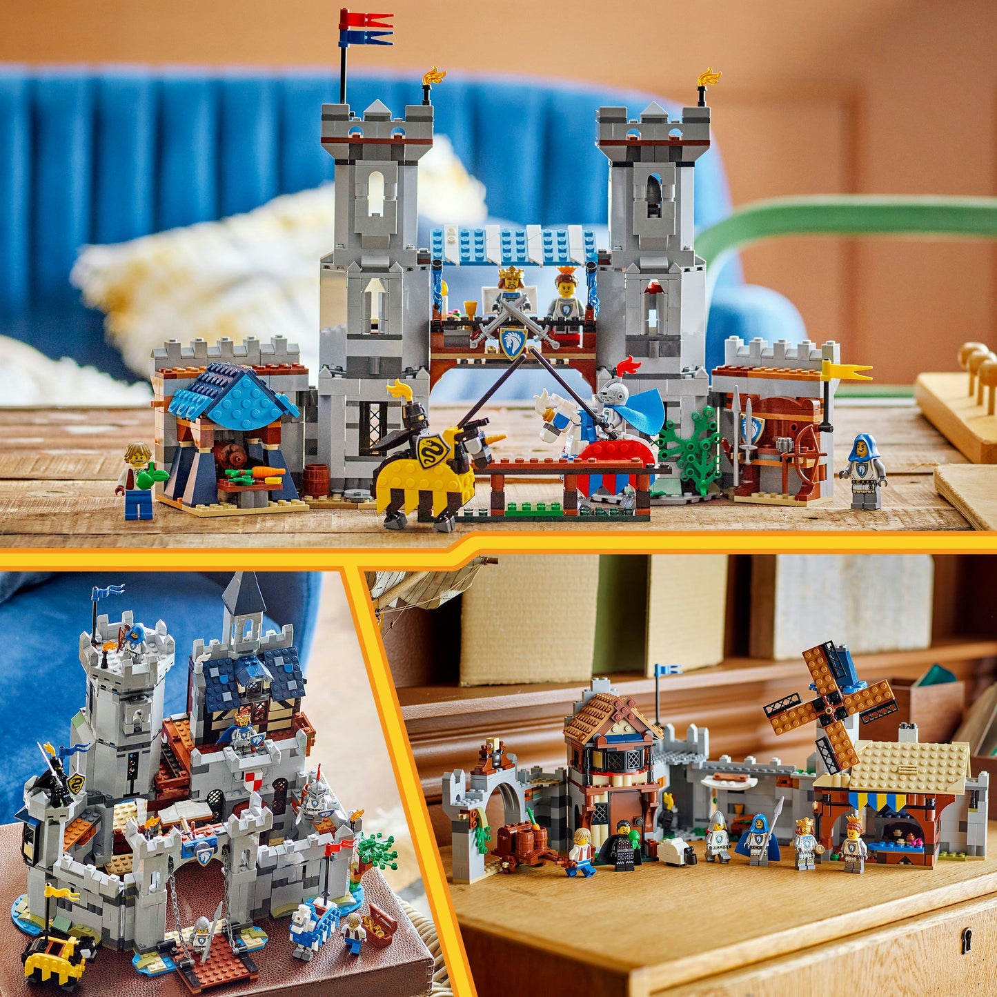 LEGO Creator 31168 mittelalterliches Schloss mit Rittern zu Pferd