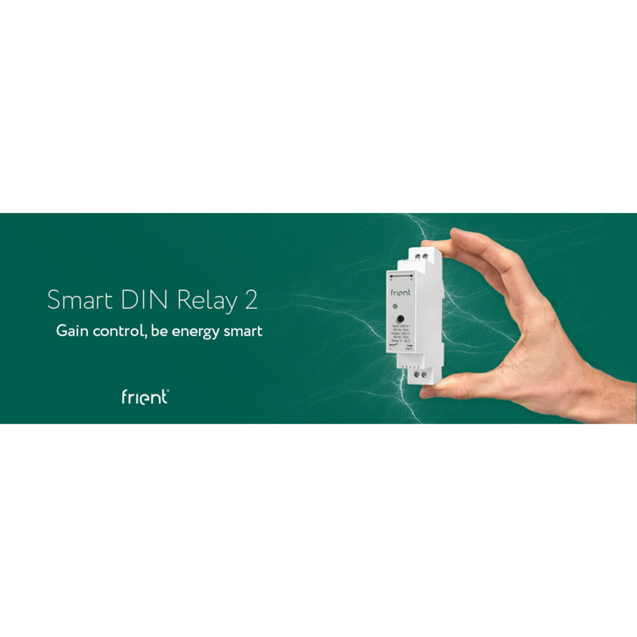 Frient Smart Din Relay Relais (hellgrau, ZigBee)