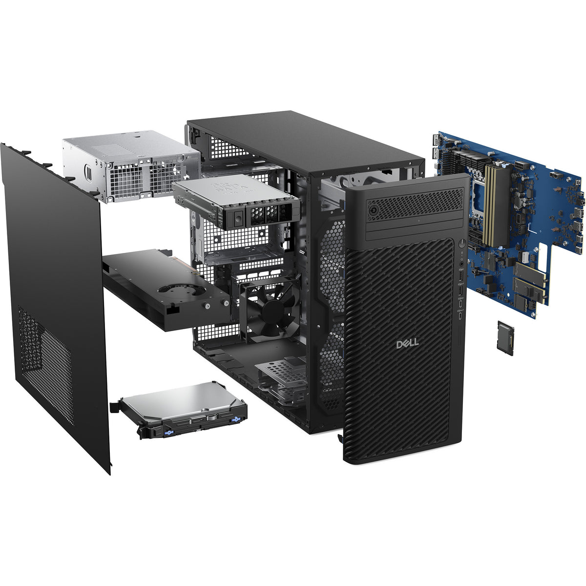 Dell Pro Max Tower T2 (J9JX5) PC-System (Schwarz | Core Ultra 7 265 | RTX A1000 | 32 GB | 1 TB SSD)