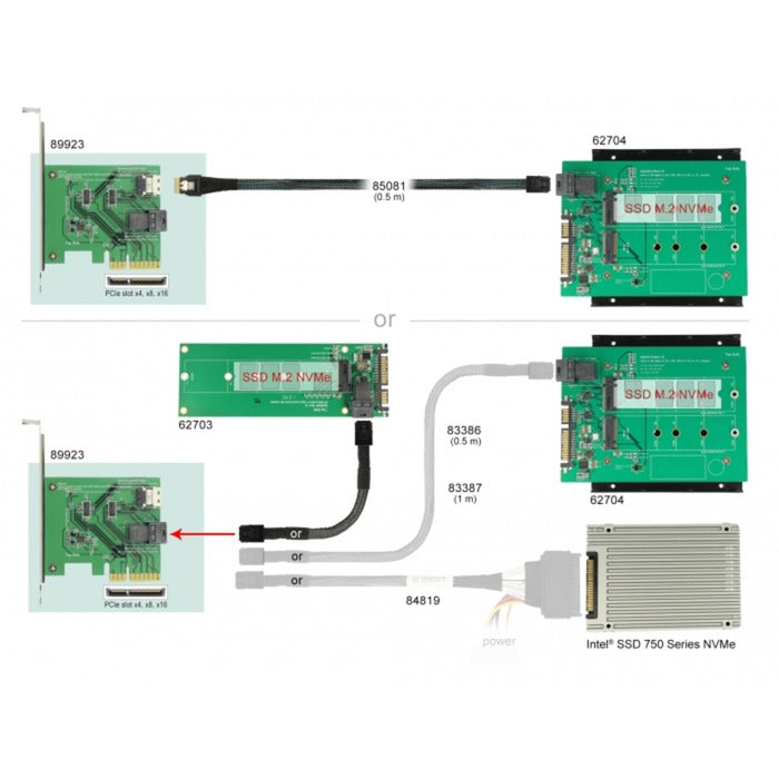 Delock PCI Express X4 Card U.2 NVME bis 1 x Internal SFF
