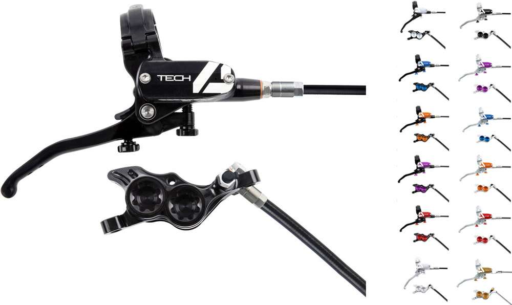 Hope Tech 4 E4 Stahlflex-Scheibenbremse – Hebel rechts