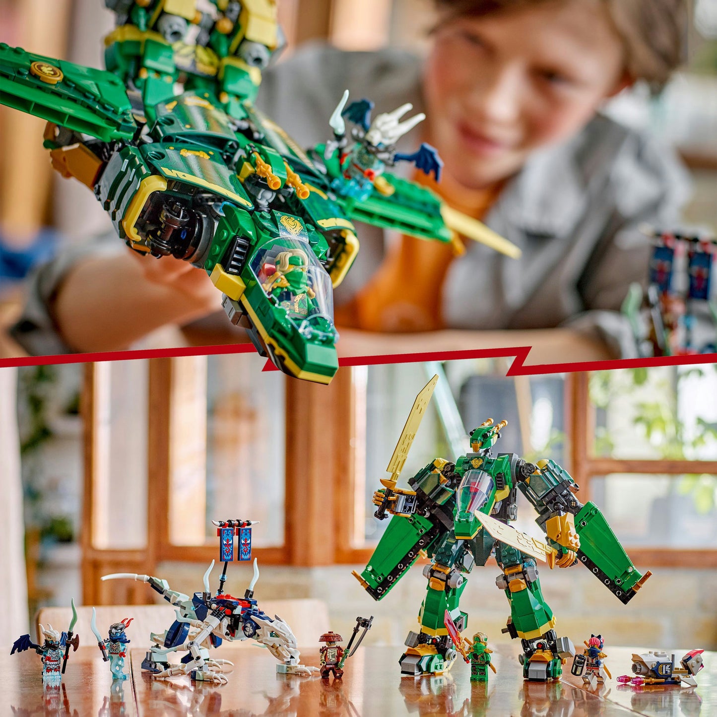LEGO 71845 Ninjago Lloyds Flugzeug Mecha