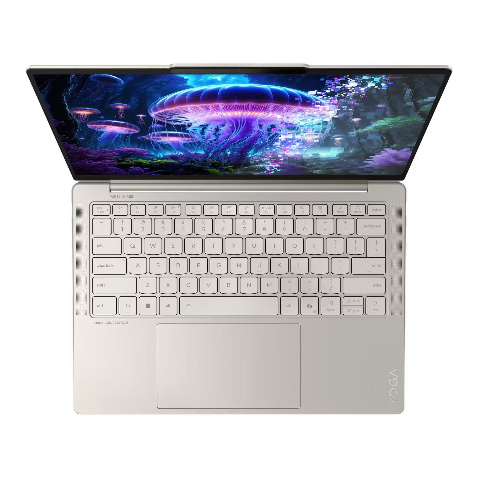 Lenovo Yoga Slim 7 14ill10 (83jx00f7mh) Aura Edition 14 Copilot+ Laptop (Hochglanz-Weiß | Core Ultra 5 226 V | Intel Arc-Grafik 130 V | 16 GB | 512 GB SSD)