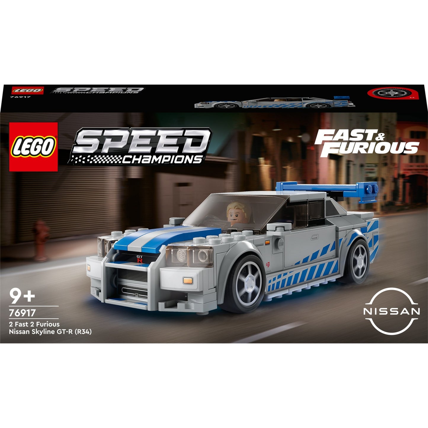 Lego Lego Speed ​​Champions 76917 2 Fast 2 Furious Nissan Skyline GT-R (R34)