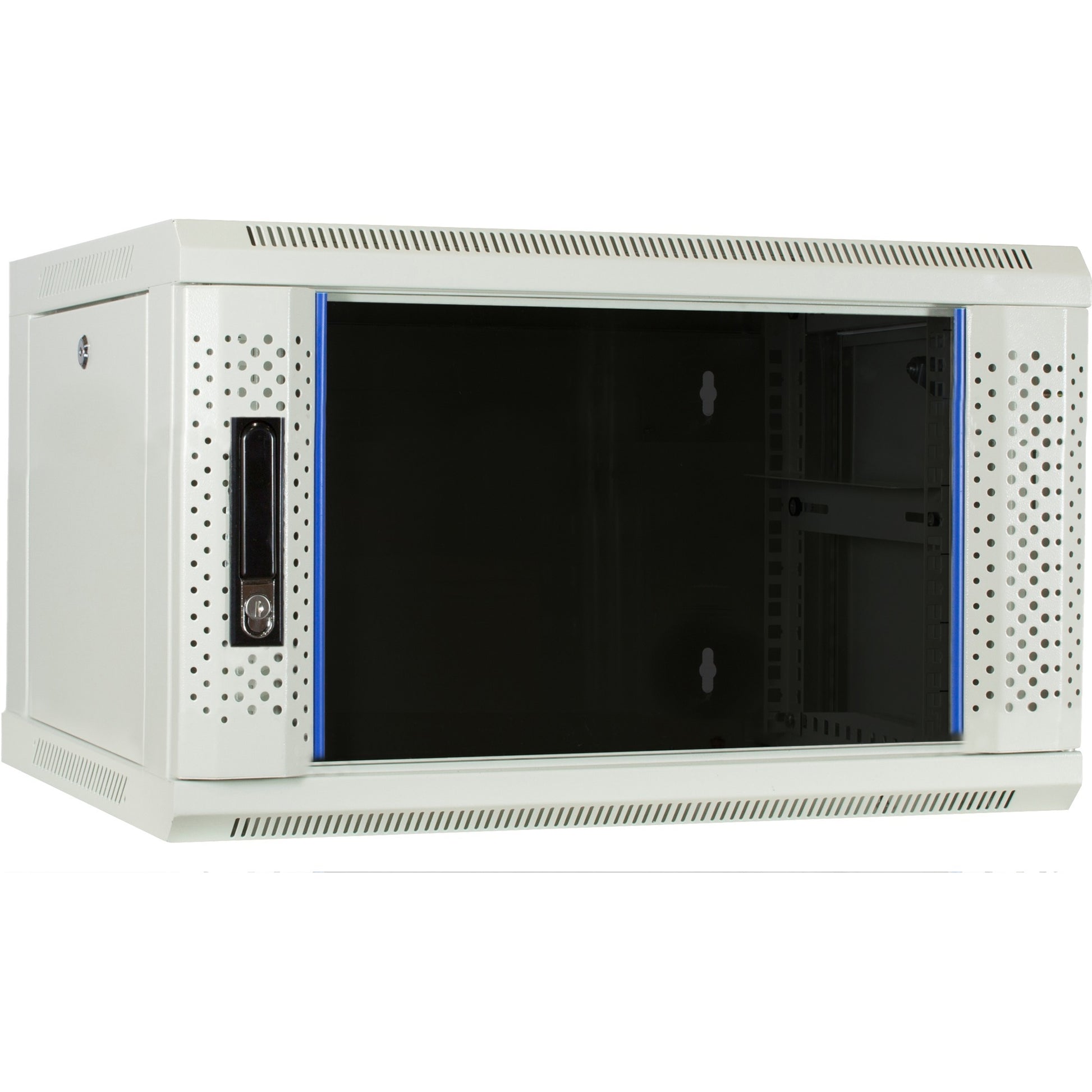 DSI 6U Weißer Wandschrank mit Glastür DS6406W