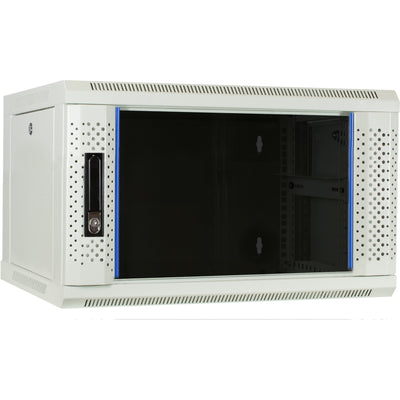 DSI 6U Weißer Wandschrank mit Glastür DS6406W