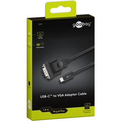 Goobay USB-C zu VGA-Adapterkabel