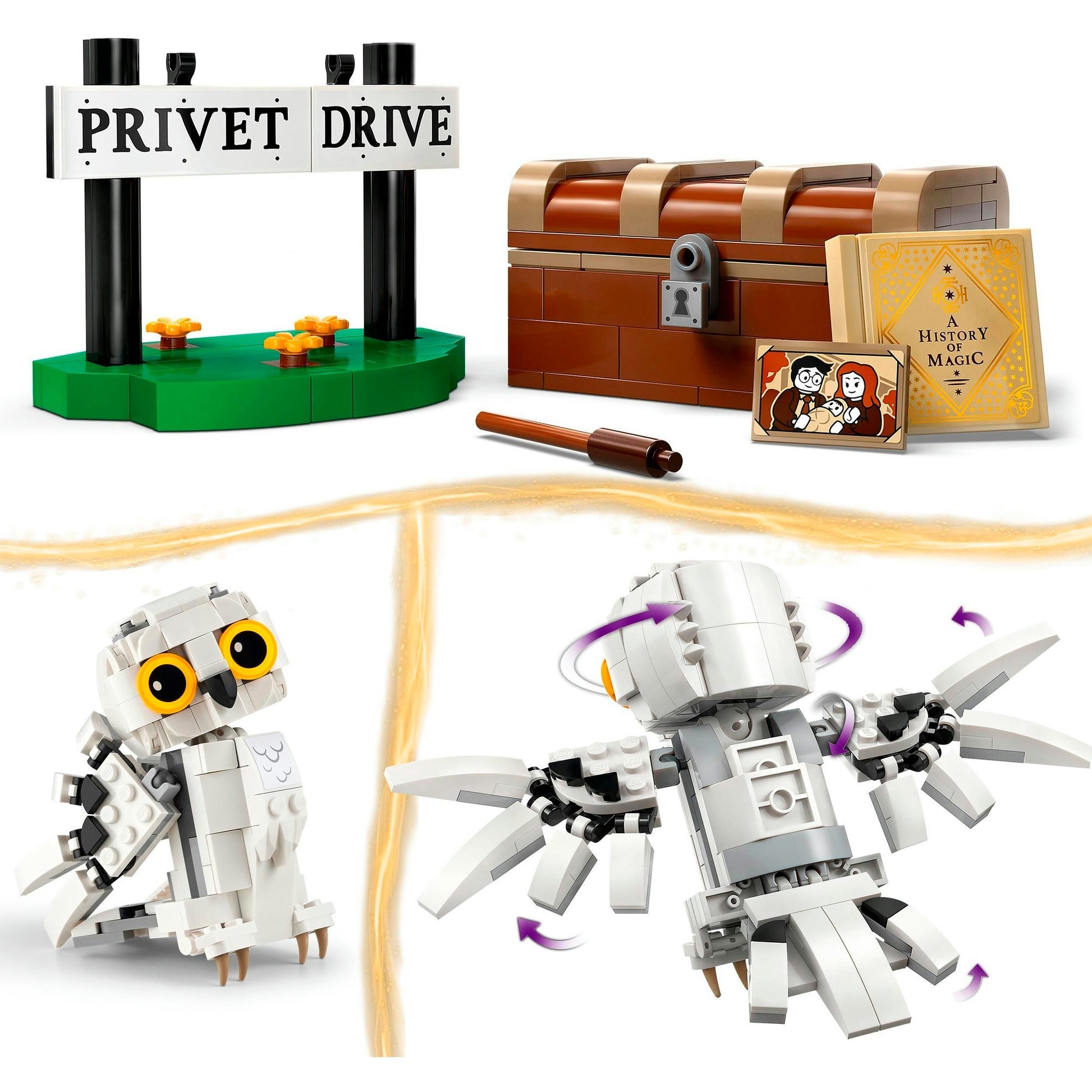 LEGO 76425 Harry Potter Hedwig in Ligusterlaan 4