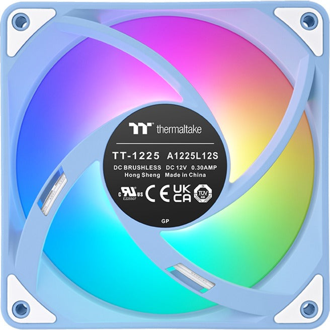 Thermaltake CT120 EX Reverse Argb Sync PC-Lüfter Hydrangea Blue (3-Lüfter-Pack) Gehäuselüfter (Hellblau, 3 Stück, 120 x 120 x 25 mm, PWM)