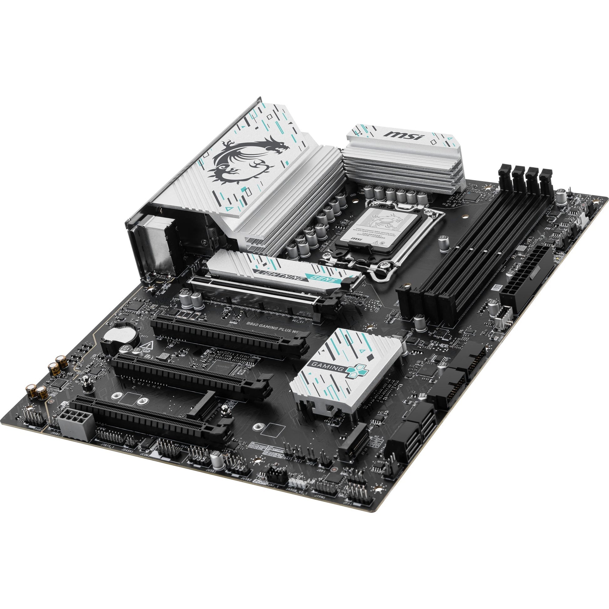 MSI B860 Gaming Plus WiFi Sockel 1851 Motherboard (RAID, 5GB-LAN, WiFi 7, BT, Sound, ATX)