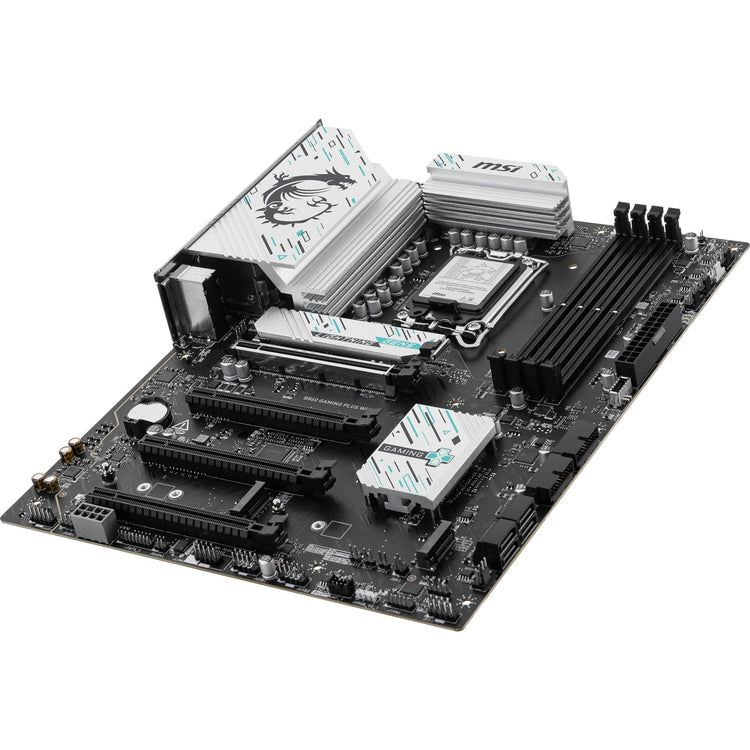 MSI B860 Gaming Plus WiFi Sockel 1851 Motherboard (RAID, 5GB-LAN, WiFi 7, BT, Sound, ATX)