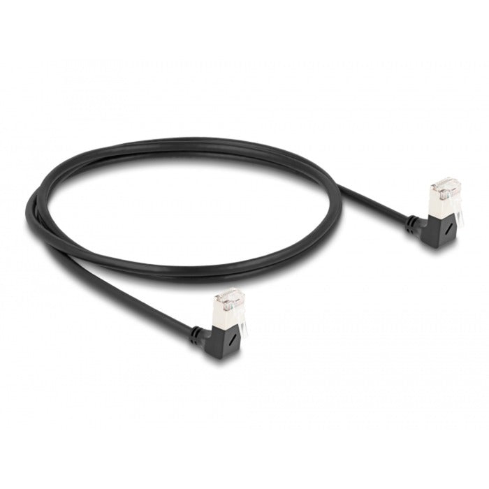 Delock RJ45 Network Cable Cat.6a S FTP Slim 90 ° nach unten