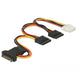 DELOCK SATA 15 PIN Stecker> 3 x Sata -Steckdose + 1 x Molex