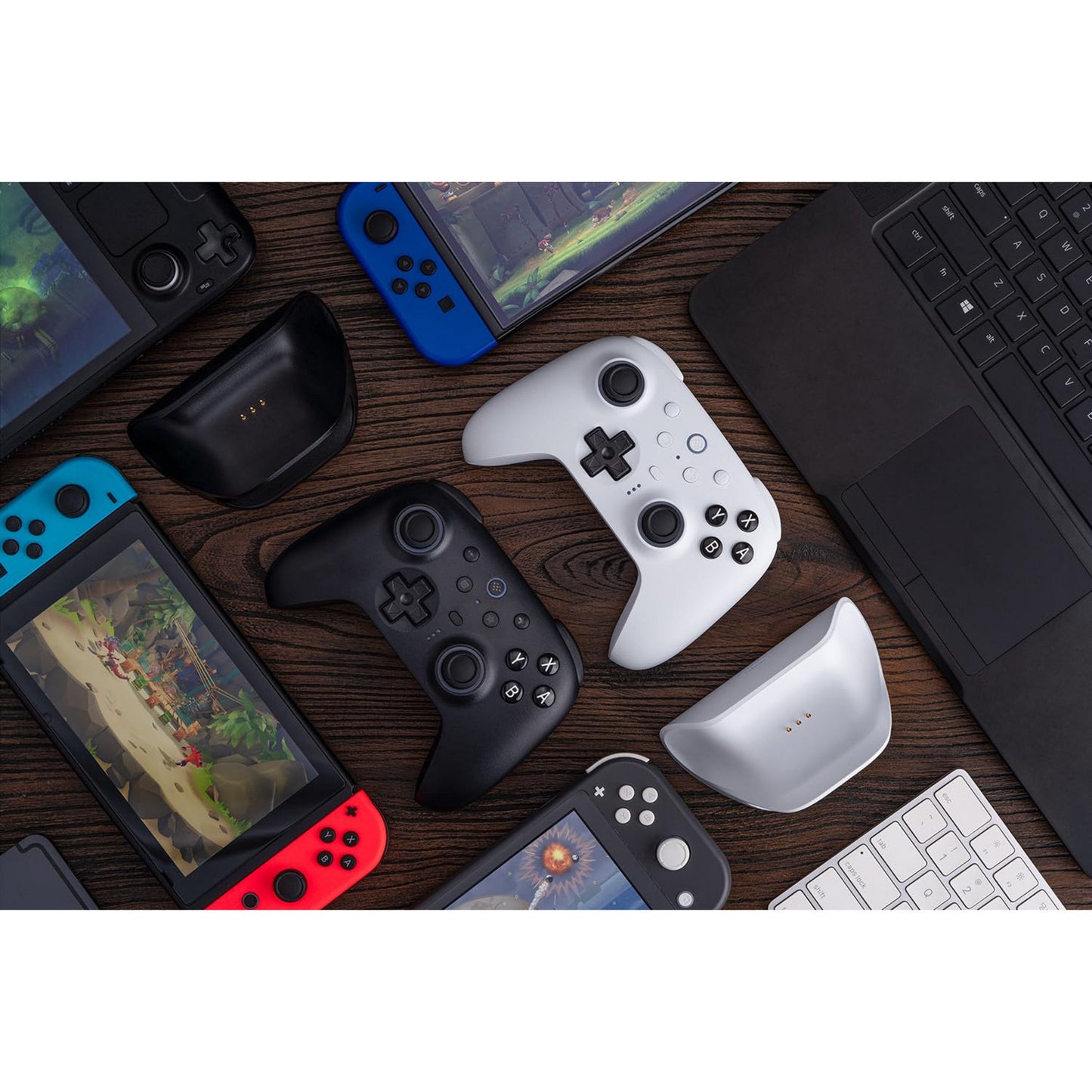 8bitdo Ultimate 2 Bluetooth-Controller (schwarz, PC, Switch 2, Bluetooth USB-C 2,4 GHz)