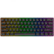 Royal Kludge RK61 kabellose mechanische Tastatur, Gaming-Tastatur (schwarz, US-Layout, brauner Schalter, 60 %, RGB, Hot-Swap, 2,4 GHz USB-C Bluetooth)