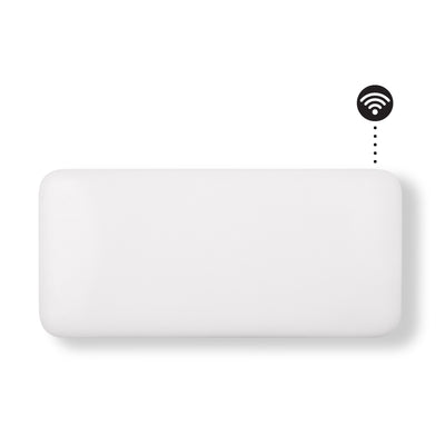 Mill Steel WLAN-Flächenheizung PA1500Wifi4A mit Sockel, 1500-Watt-Konvektor (weiß, WLAN 2,4 GHz (WLAN 6), Bluetooth 5.2, ZigBee 3.0 + App)