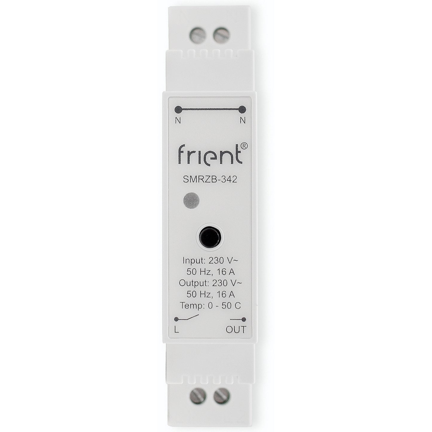 Frient Smart Din Relay Relais (hellgrau, ZigBee)