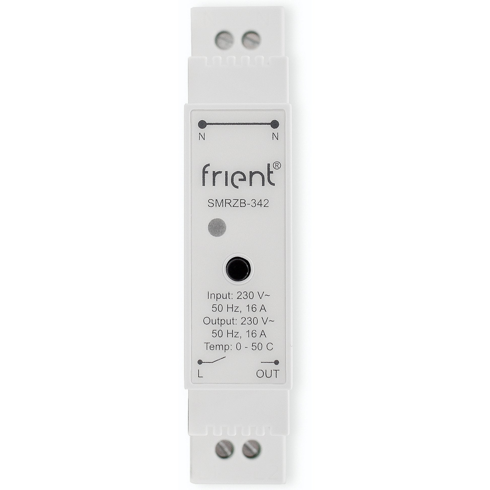 Frient Smart Din Relay Relais (hellgrau, ZigBee)