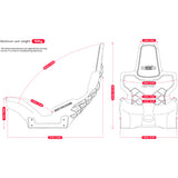 Next Level Racing Elite Formula Seat Gaming-Stuhl (schwarz) - afbeelding 5