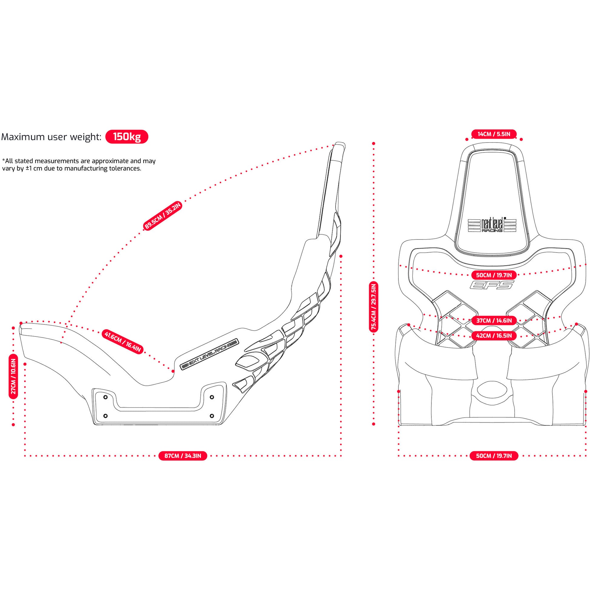 Next Level Racing Elite Formula Seat Gaming-Stuhl (schwarz)