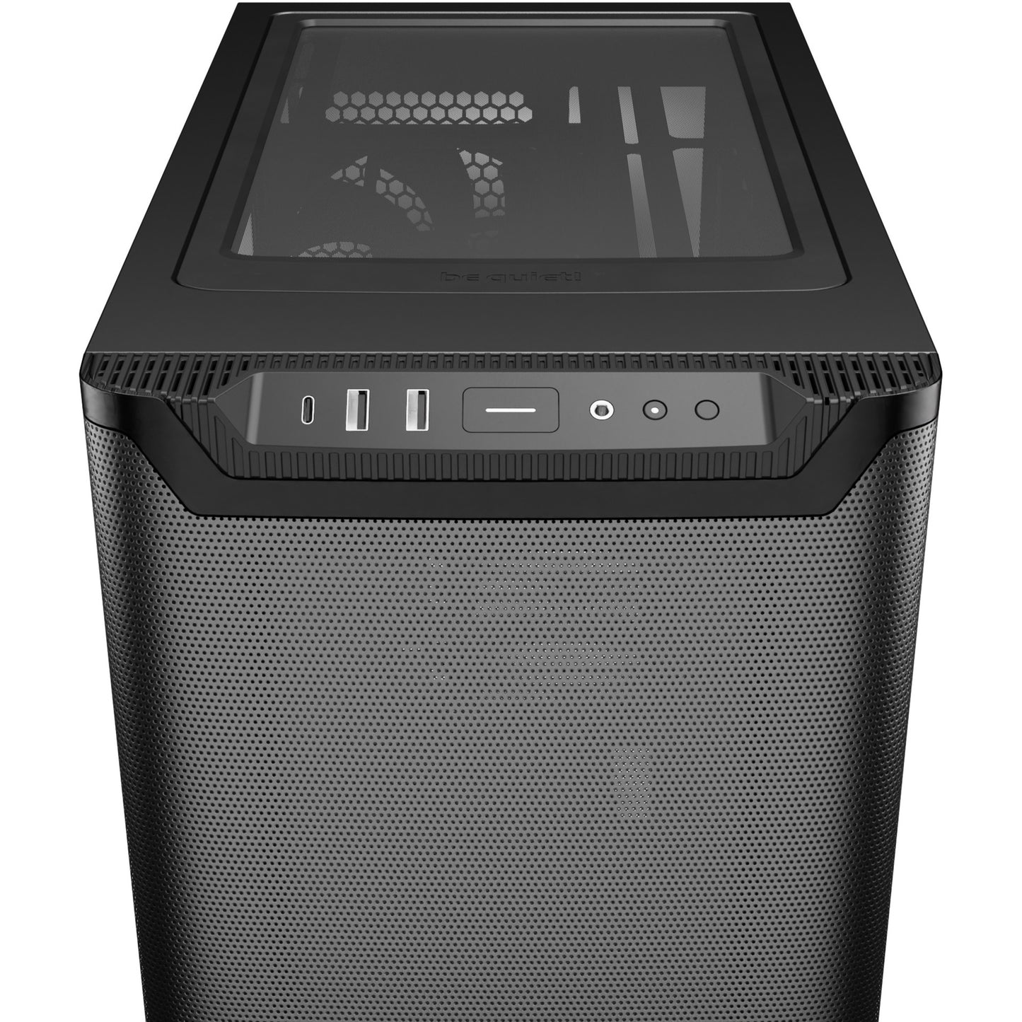 Ruhig sein! Pure Base 501 Airflow Midi-Tower-Gehäuse (schwarz | 2x USB-A | 1x USB-C)
