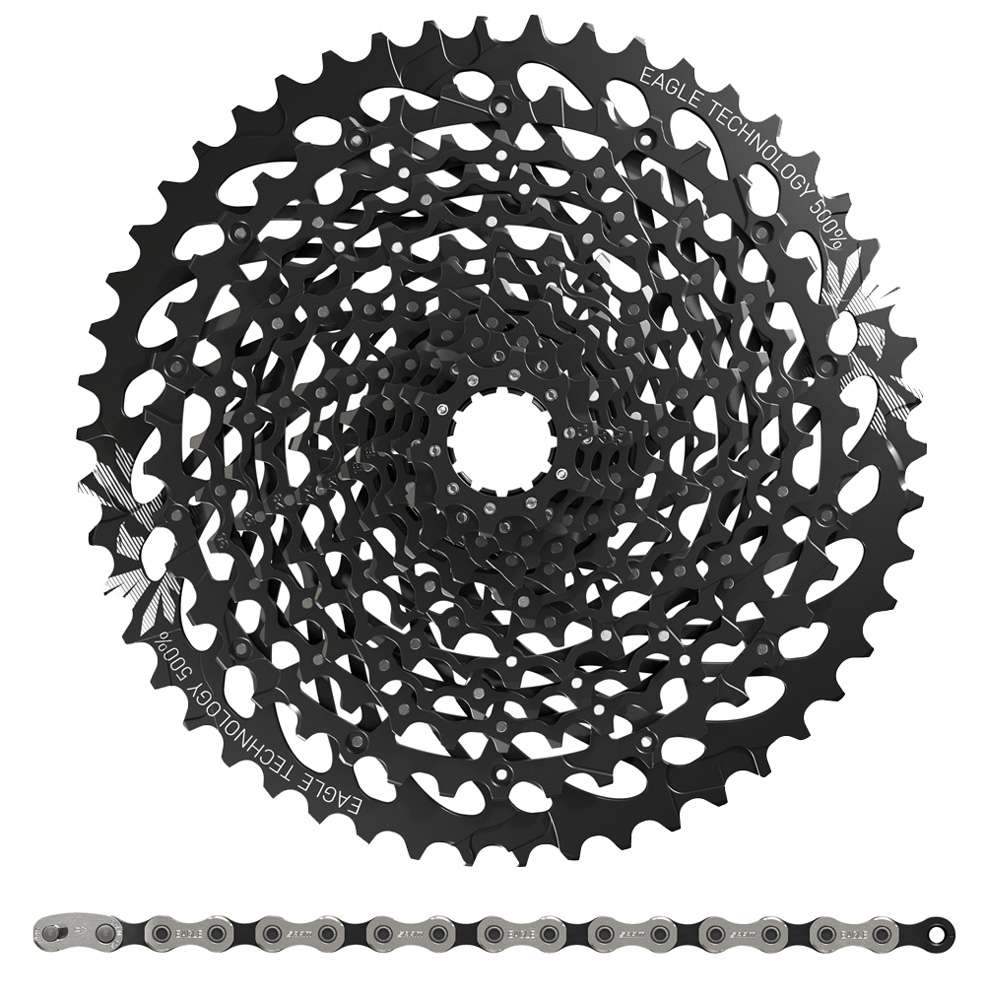 Sram GX Eagle XG-1275 Kassette + PC GX Eagle Kette 12-fach Verschleißset