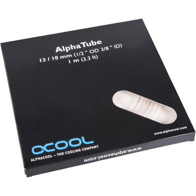 Alphacool alphatube hf 13 10 (3 8 id) – ultraklarer Schlauch (transparent, 1 Meter)